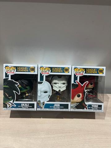 Akali, Jhin, Yone Funko Pop Games – League of Legends Set beschikbaar voor biedingen