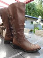 IL MASIERO laarzen-leder-mt 40, Kleding | Dames, Hoge laarzen, Bruin, Ophalen of Verzenden, Gedragen