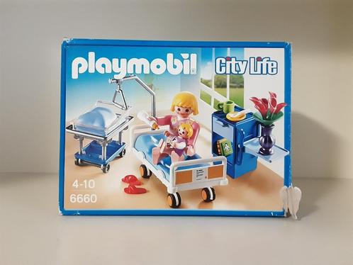 PLaymobil kraamkamer, Kinderen en Baby's, Speelgoed | Playmobil, Zo goed als nieuw, Complete set, Ophalen of Verzenden