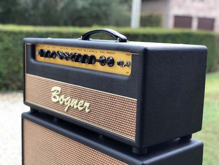 Bogner Shiva Head (Green back- no reverb - el 34) met hoes, Muziek en Instrumenten, Versterkers | Bas en Gitaar, Gebruikt, Gitaar