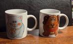 Vintage mokken - kat & hond design, Huis en Inrichting, Keuken | Servies, Ophalen of Verzenden, Zo goed als nieuw