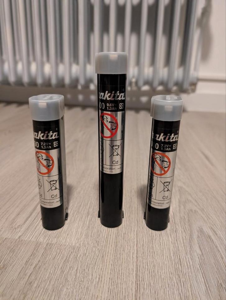 Makita batterijen 7.2V & 9.6V €15/stuk, Bricolage & Construction, Outillage | Pièces de machine & Accessoires