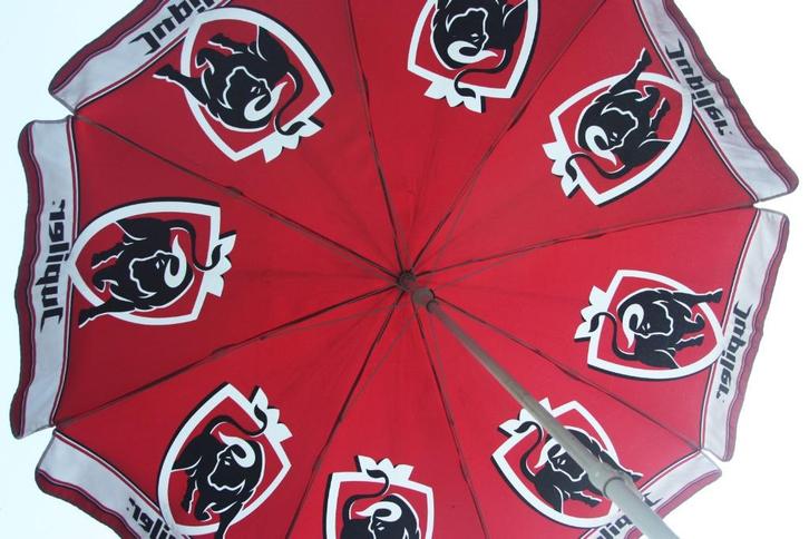 Vintage Jupiler Parasol / Jaren90 / Waterdicht / Verstelbaar, Tuin en Terras, Parasols, Zo goed als nieuw, Stokparasol, Kantelbaar