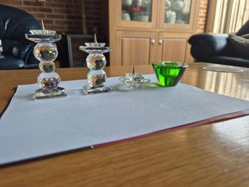 Te koop Swarovski verschillende kandelaars, Verzamelen, Verzenden, Zo goed als nieuw, Huisaccessoire