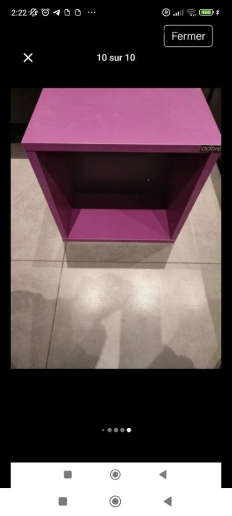 Étagères murales blanc et violet, Maison & Meubles, Armoires | Étagères, Comme neuf, Enlèvement