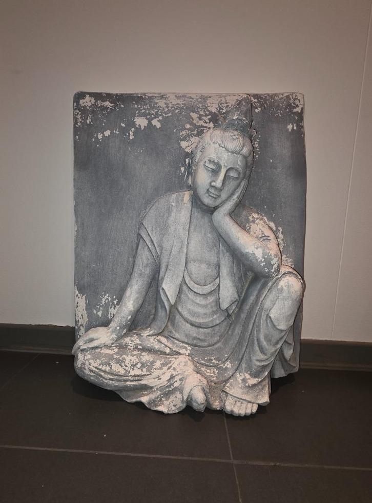Boeddha hangdecoratie, Tuin en Terras, Tuinbeelden, Gebruikt, Boeddhabeeld, Overige materialen, Ophalen