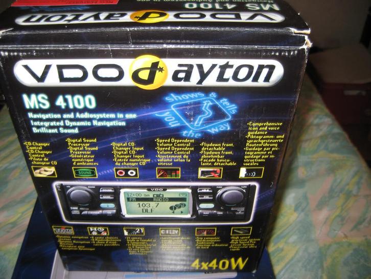 VDO-radio Dayton MS4100 met CD, navigatie en lader, Auto diversen, Autoradio's, Nieuw, Ophalen