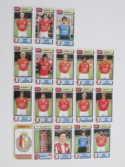 Panini football 83 volledige ploeg STANDARD DE LIEGE zeldzaa, Verzamelen, Sportartikelen en Voetbal, Gebruikt, Ophalen of Verzenden