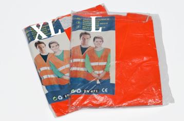 3 FLUO REFLECT VEILIGHEIDSVESTJES / 1 x XL/2 x L/PER STUK TK beschikbaar voor biedingen