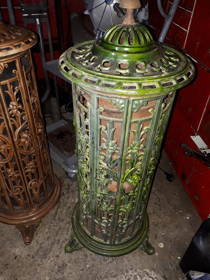 kachel op kolen, allesbrander, duiveltje vintage antiek, Huis en Inrichting, Kachels, Zo goed als nieuw, Vrijstaand, Allesbrander