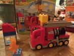 Duplo brandweerwagen setnr. 10592, Ophalen, Zo goed als nieuw, Complete set, Duplo