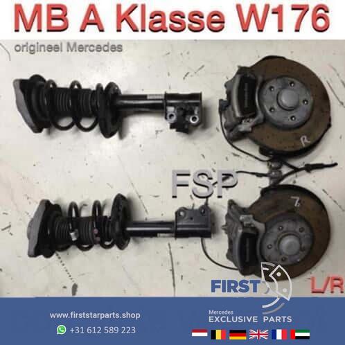 W176 complete veerpoot LR fusee Mercedes A Klasse 2012-2018, Auto-onderdelen, Ophanging en Onderstel, Mercedes-Benz, Gebruikt