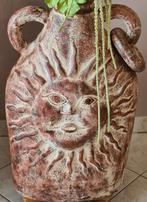 Terracotta grote vaas mexicaanse stijl, Huis en Inrichting, Woonaccessoires | Vazen, Ophalen, Gebruikt, Overige kleuren, Aardewerk of Porselein