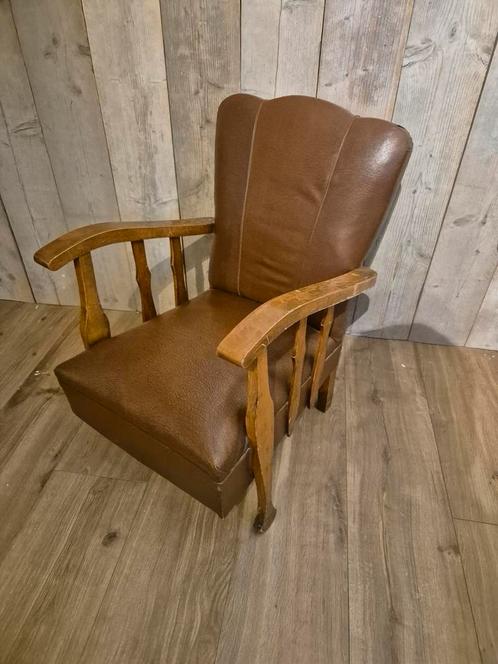 Vintage oude kinderstoel / zetel, Huis en Inrichting, Fauteuils, Gebruikt, Ophalen