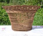 cache pot en rotin grand modèle, Overige materialen, Gebruikt, Rond, Binnen