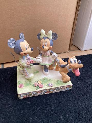 Nieuwe Disney traditions - Springtime Stroll Mickey & Minnie, Enlèvement ou Envoi, Mickey Mouse, Neuf, Statue ou Figurine