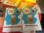 2 verschillende reclames Bavaria, Collections, Marques de bière, Panneau, Plaque ou Plaquette publicitaire, Bavaria, Utilisé, Enlèvement ou Envoi