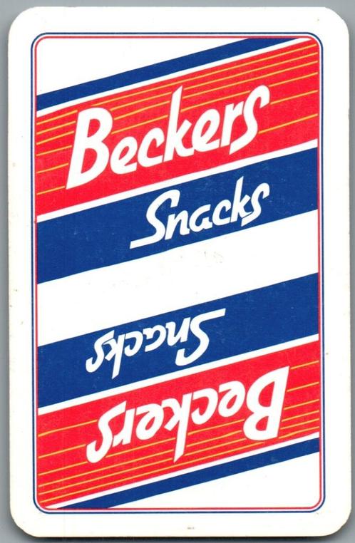 joker - J2698 - 2x snacks Becker, Collections, Cartes à jouer, Jokers & Jeux des sept familles, Comme neuf, Joker(s), Enlèvement ou Envoi