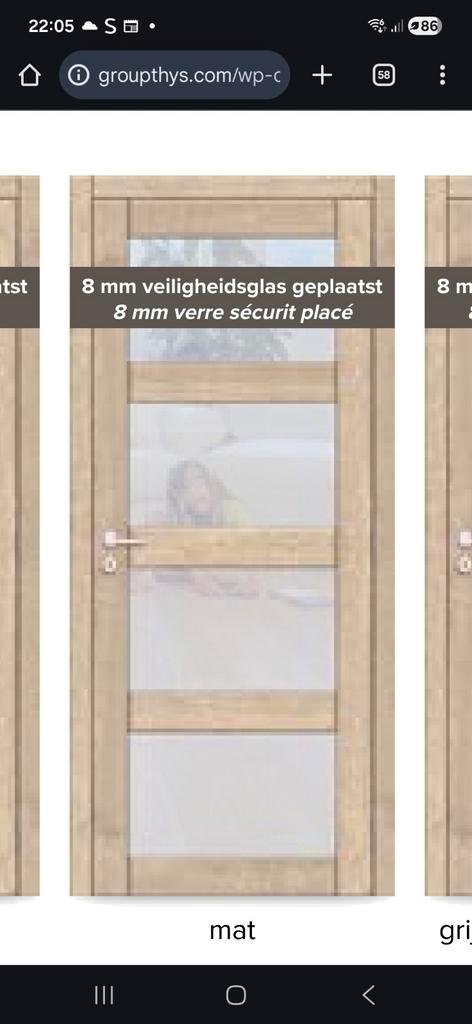 2 nouvelles portes, Maison & Meubles, Armoires | Vitrines, 200 cm ou plus, 50 à 100 cm, Verre, Autres matériaux, Enlèvement