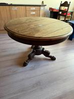 antieken ronde tafel en 4 stoelen, Antiek en Kunst, Ophalen