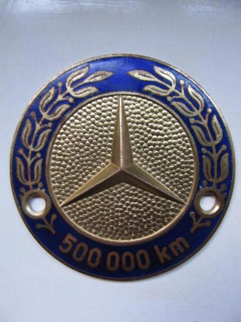 17 Mercedes Benz 500000 km badge 500.000 embleem, Collections, Marques automobiles, Motos & Formules 1, Comme neuf, Voitures, Enlèvement ou Envoi