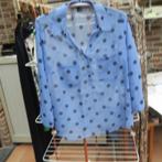 Blouse blauw polkadot Marie Méro mt 44, Kleding | Dames, Blouses en Tunieken, Blauw, Maat 42/44 (L), Marie Méro, Ophalen of Verzenden