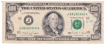 USA 100 Dollar 1990 - Serie J beschikbaar voor biedingen