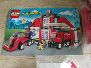 lego, 4 Juniors : Town : Fire : Fire Squad HQ 4657, année 20, Enlèvement ou Envoi, Utilisé, Ensemble complet, Lego