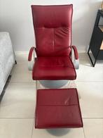 Lederen relax zetel, Huis en Inrichting, Ophalen, Gebruikt, Leer