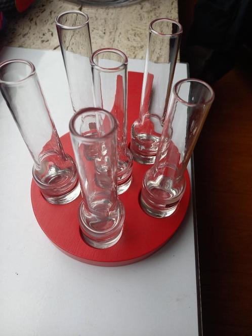 tafel vaasjes, Antiek en Kunst, Antiek | Glaswerk en Kristal, Ophalen of Verzenden