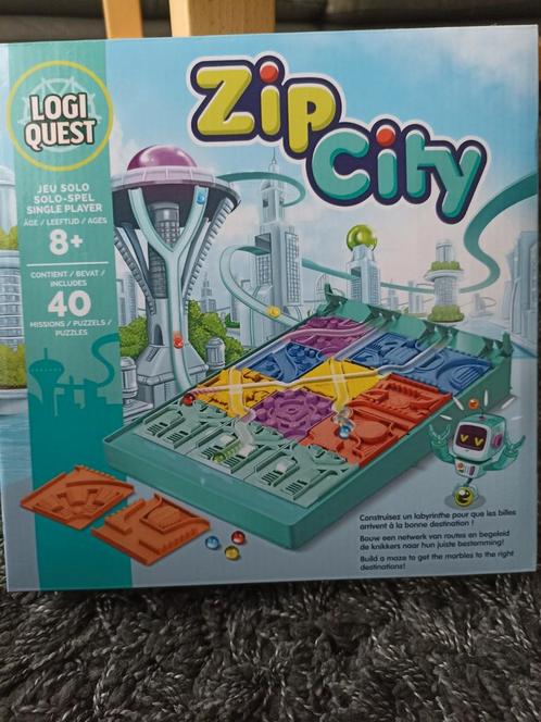 Logiquest Zip City: breinbrekers (1 speler), Hobby & Loisirs créatifs, Jeux de société | Jeux de plateau, Neuf, 1 ou 2 joueurs