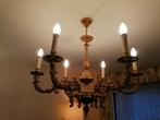 STERK VERLAAGDE PRIJS : Bronzen luchter perfecte staat, Huis en Inrichting, Lampen | Kroonluchters, Ophalen of Verzenden, Zo goed als nieuw