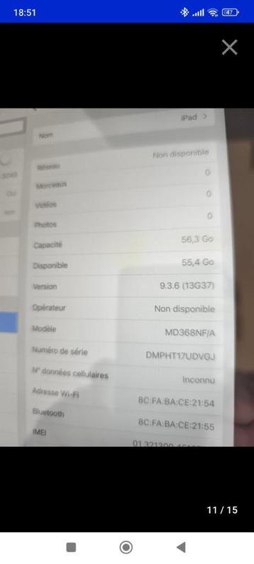 iPad gen3 64 gb +simkaart, 9 inch, Gebruikt, Apple iPad, Ophalen of Verzenden