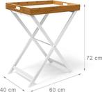 Table d'appoint | pliable | LIVRAISON GRATUITE, Neuf, -, -, RELAXDAYS