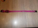 A -  Collier fuchsia Ferplast réglable avec crochet à laisse, Dieren en Toebehoren, Honden-accessoires, Verzenden, Zo goed als nieuw