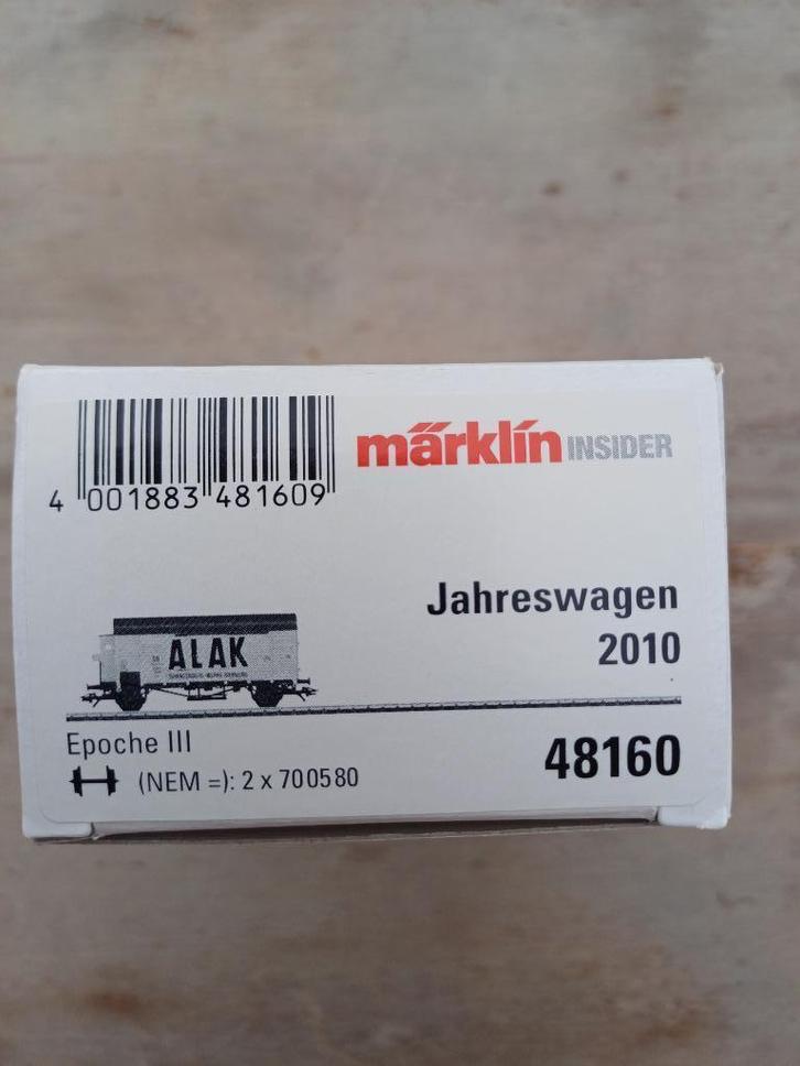 Marklin 48160 Insider wagon 2010, Hobby en Vrije tijd, Modeltreinen | H0, Nieuw, Wagon, Wisselstroom, Märklin, Ophalen of Verzenden