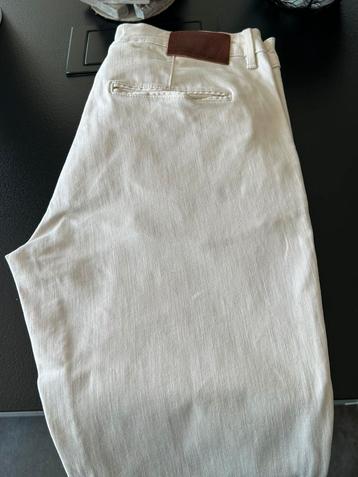 Gloednieuwe prachtige ecru chino broek slim 34/32 beschikbaar voor biedingen
