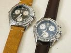 Lot 2X vintage Breitling horloge - Sirus & Colt Chronographe, Handtassen en Accessoires, Horloges | Heren, Staal, Breitling, Polshorloge
