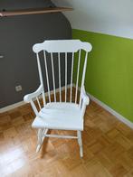 Schommelstoel, Huis en Inrichting, Stoelen, Ophalen, Gebruikt, Wit, Eén