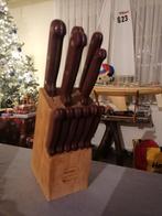 messenblok, Huis en Inrichting, Keuken | Bestek, Verzenden, Gebruikt, Overige materialen, Bestekset