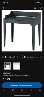 Ikea lommarp bureautafel, Huis en Inrichting, Bureaus, Zo goed als nieuw, Ophalen
