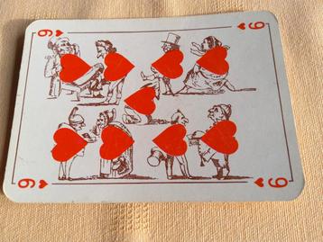 Oud kaartspel(1975).  Reproductie Comic Karte van 1850. beschikbaar voor biedingen