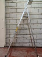 Zarges ladder 7 treden + dienblad, 2 tot 4 meter, Ladder, Zo goed als nieuw, Ophalen