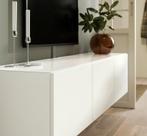 Glazen bovenpaneel - Besta - Ikea - gehard wit glas, Comme neuf, Verre, Besta - Ikea, 50 à 100 cm