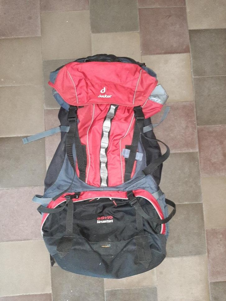 rugzak deuter 55 + 10 liter, Sport en Fitness, Bergsport en Wandelen, Zo goed als nieuw, Rugzak, Ophalen