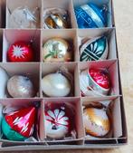 Vintage kerstballen 12 stuks, Diversen, Kerst, Ophalen of Verzenden