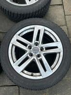 Set winterbanden Audi a4 op originele velgen, Auto-onderdelen, Banden en Velgen, 17 inch, Velg(en), Gebruikt, 225 mm