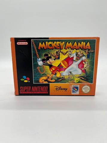 Mickey Mania Super Nintendo Snes Game - Cib Pal VGC beschikbaar voor biedingen