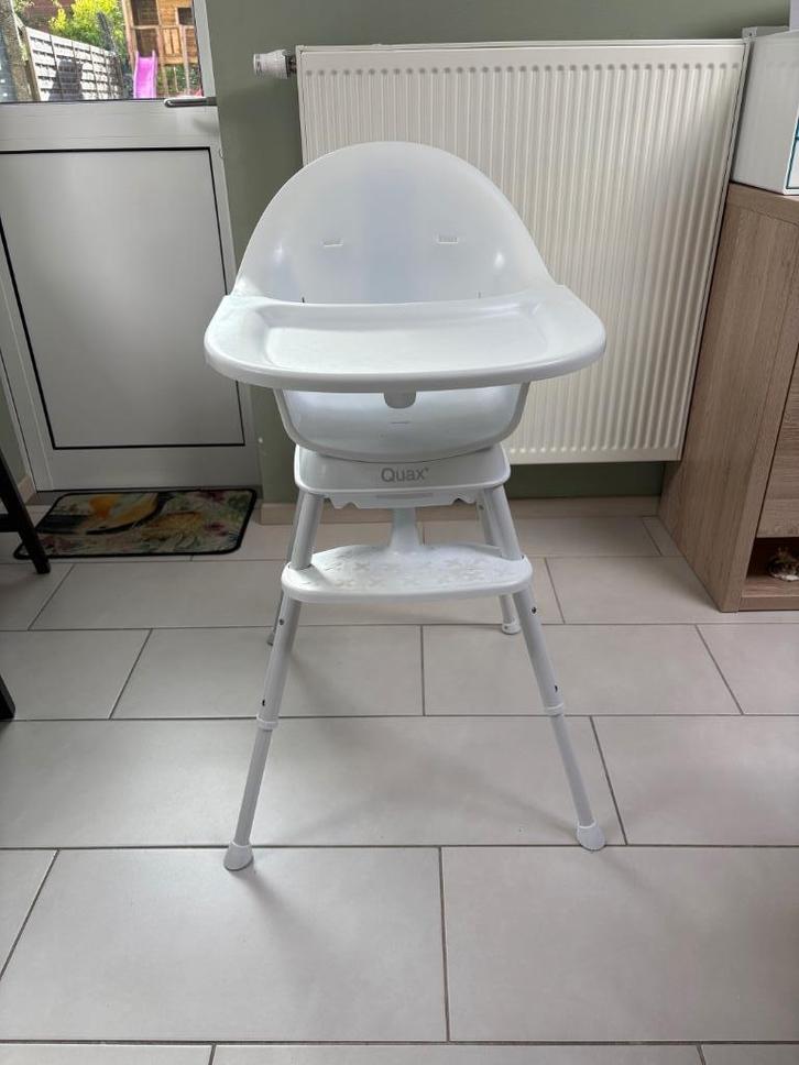 Eetstoel quax, Kinderen en Baby's, Kinderstoelen, Gebruikt, Meegroeistoel, Aanschuifbaar, Afneembaar eetblad, Ophalen