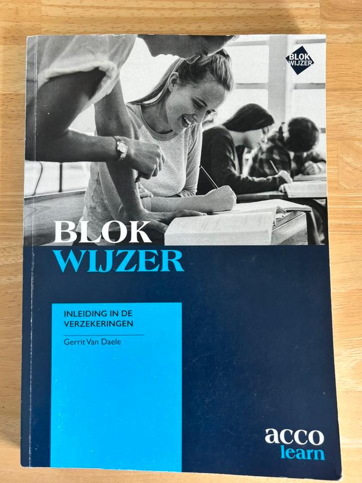 Blokwijzer - Inleiding in de verzekeringen, Boeken, Economie, Management en Marketing, Zo goed als nieuw, Ophalen of Verzenden